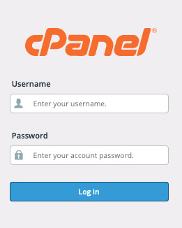 Σύνδεση στο cPanel