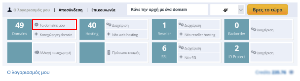 Τα Domains μου