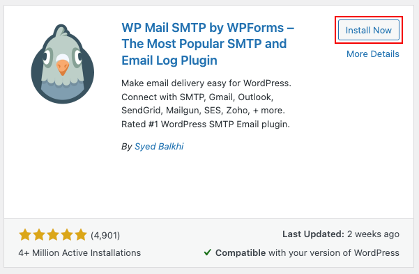Εγκατάσταση του WP Mail SMTP στο WordPress